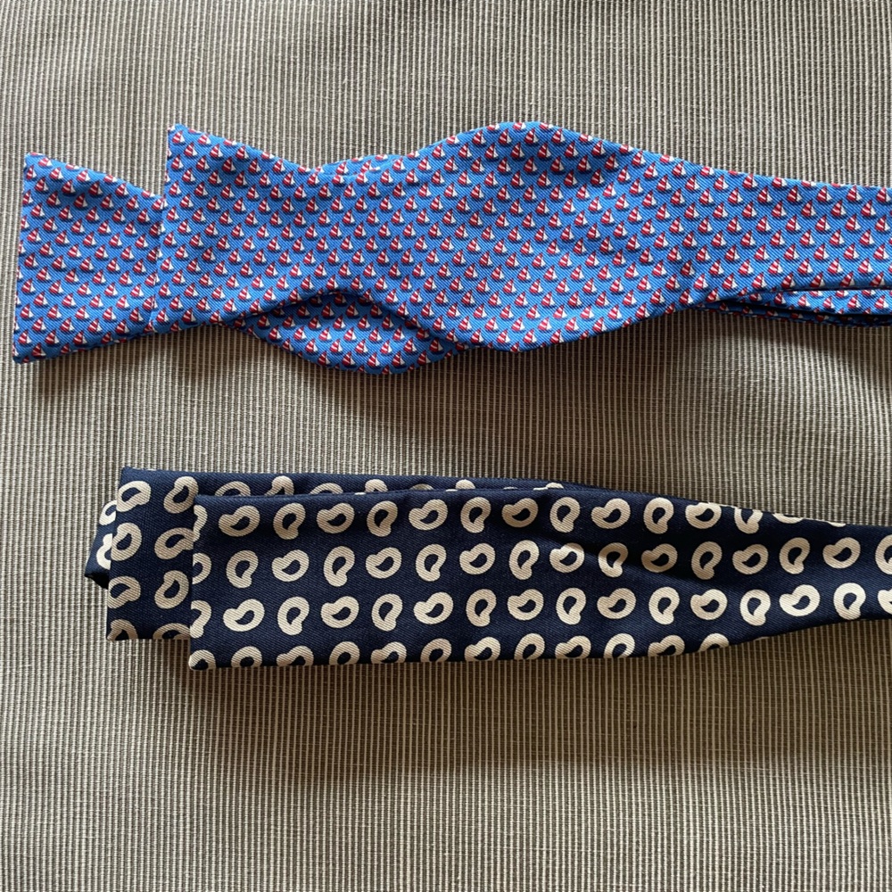 Two Brooks Brothers silk bowties
